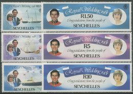 Seychellen 1981 Hochzeit Von Prinz Charles Und Diana Spencer 483/88 A Postfrisch - Seychellen (1976-...)