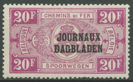 Belgien 1929 Zeitungspaketmarke Mit Aufdruck ZP 41 Mit Falz, Zahnfehler - Journaux [JO]