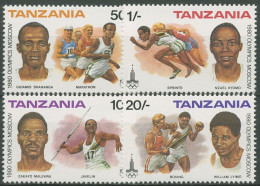 Tansania 1980 Olympische Spiele In Moskau 157/60 Postfrisch - Tanzania (1964-...)
