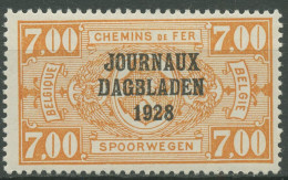 Belgien 1928 Zeitungspaketmarke Mit Aufdruck ZP 15 Mit Falz - Zeitungsmarken [JO]