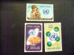 52 PAPUA NEW GUINEA / NUEVA GUINEA 1965 / ONU / YVERT 80 / 82 MNH - VN