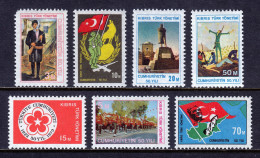 TURKISH CYPRUS — SCOTT 1-7 — 1974 TURKEY 50TH ANNIVERSARY SET — MNH — SCV $89 - Unused Stamps