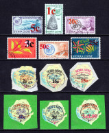 SIERRA LEONE — SCOTT 282/298 — 1965 SURCHARGE ISSUE, SHORT SET — USED — SCV $31 - Sierra Leona (1961-...)