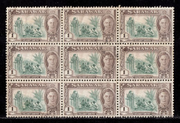 SARAWAK — SCOTT 192 — 1950 KGVI $ 1 KELABIT SMITHY — BLK/9 — USED — SCV $45 - Sarawak (...-1963)