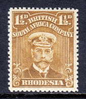 RHODESIA — SCOTT 121b (SG 206) — 1919 1½d ADMIRAL, P15 — MH — SCV $50 - Rodesia Del Norte (...-1963)