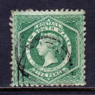 NEW SOUTH WALES — SCOTT 65g — 1882-91 5d QV WMK 55 P11 X 10 — USED — SCV $90 - Used Stamps