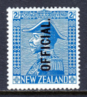 NEW ZEALAND — SCOTT O56 — 1928 2/- KGV ADMIRAL OFFICIAL — MH —SCV $125 - Oficiales