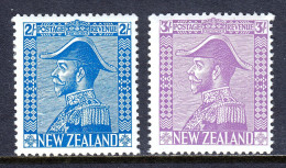 NEW ZEALAND — SCOTT 182-183 — 1926 KGV ADMIRAL'S UNIFORM SET — MH — SCV $200 - Neufs