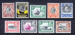 KUT — SCOTT 46/54 — 1935 KGV PICTORIALS — MH — SCV $44 - Kenya, Oeganda & Tanganyika