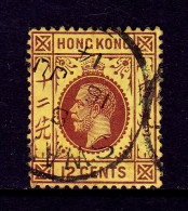 HONG KONG — SG Z978 —  1912-15 12c KGV SWATOW TREATY PORT — USED — SG £27 - Used Stamps