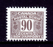 CANADA — VAN DAM FPS58 — 90¢ THIRD ISSUE POSTAL SCRIPT — MNH — CV $37 - Revenues