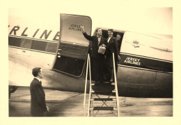 JERSEY AIRLINES * Photo Ancienne * Avion Aéroport Aviation * Jersey Airlines * Format 9x6.5cm - Altri & Non Classificati