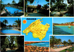 2-4-2024 (4 Y 42) Spain (posted To France 1990) Mallorca (with Map) - Carte Geografiche