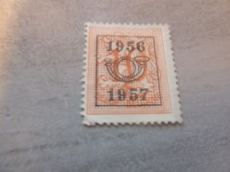 Belgique - Lion - Préoblitéré - 10c. - Orange - Neuf - Année 1956 - 57 - - Typos 1951-80 (Chiffre Sur Lion)