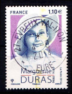 2014 N 4850 MARGUERITE DURAS OBLITERE  CACHET ROND 4-9-2014 #234# - Usati