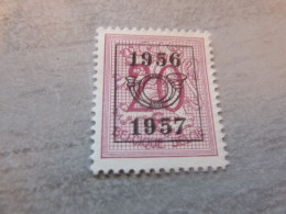 Belgique - Lion - Préoblitéré - 20c. - Lilas - Neuf - Année 1956 - 57 - - Typografisch 1951-80 (Cijfer Op Leeuw)