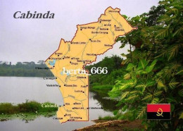 Angola Cabinda Exclave Map New Postcard * Carte Geographique * Landkarte - Angola