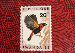 RWANDA 1967 1v MNH ** Red Bishop Pájaro Bird Pássaro Vogel Ucello Oiseau - Papegaaien, Parkieten