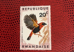 RWANDA 1967 1v MNH ** Red Bishop Pájaro Bird Pássaro Vogel Ucello Oiseau - Papageien