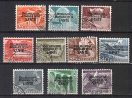 SWITZERLAND STAMPS, 1948-1950 THE WORLD HEALTH ORG. . USED - Gebruikt