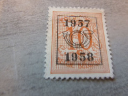 Belgique - Lion - Préoblitéré - 10c. - Orange - Neuf - Année 1957 - 58 - - Sobreimpresos 1951-80 (Chifras Sobre El Leon)