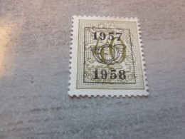 Belgique - Lion - Préoblitéré - 40c. - Gris - Neuf - Année 1957 - 58 - - Sobreimpresos 1951-80 (Chifras Sobre El Leon)