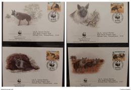 O) 1996 LITHUANIA, WWF - WORLD WILDLIFE FUND, STUMBRAS BISON BONASUS, HABITAT, FDC XF - Lituania