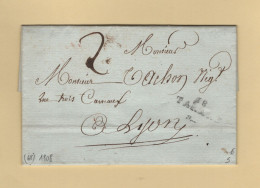 Tarare - 68 - Rhone - Courrier De 1808 - 1801-1848: Precursores XIX