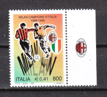 Italia   -  1999. Milan Campione 1998/99.  Con Logo " Milan ". MNH - 1991-00:  Nuovi