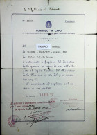 WW2 – 1942 DIPLOMA - DISTINTIVO DI GUERRA  – S6891 - Documenti