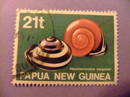 52 PAPUA - NEW GUINEA - NUEVA GUINEA 1991 / FAUNA CARACOLA / YVERT 626 FU - Muscheln