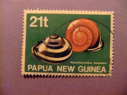 52 PAPUA - NEW GUINEA - NUEVA GUINEA 1991 / FAUNA CARACOLA / YVERT 626 FU - Coneshells