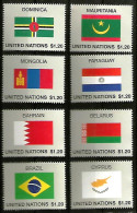 Flaggen Flag Drapeaux ONU 2020 Nations Unies Bureau De New York Neufs ** - Unused Stamps