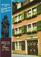 BONN, MULTIPLE VIEWS, ARCHITECTURE, STATUE, BEETHOVEN, GERMANY, POSTCARD - Bonn