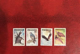 RWANDA 1977 4v MNH ** Michel 893 / 896 Pájaro Bird Pássaro Vogel Ucello Oiseau - Adler & Greifvögel