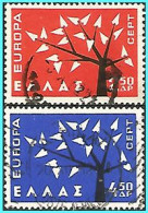 GREECE-GRECE - HELLAS 1962:  Europa CEPT  Compl Set Used - Used Stamps