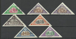 LITAUEN Lithuania 1932 = 7 Values From Set Michel 340 - 347 O Kaunas Etc. - Lituania