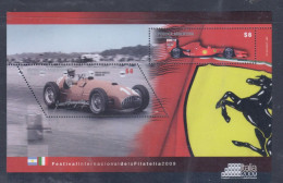 Argentina - Exposicion Italia 2009- Ferrari - Unused Stamps