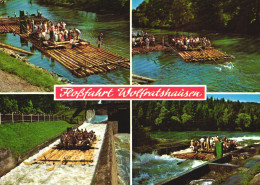 MULTIPLE VIEWS, ENNS, BRIDGE, TIMBER LOG RIDE, AUSTRIA, POSTCARD - Enns