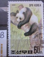 NORTH KOREA ~ 1991 ~ S.G. N3024, ~ 'LOT B' ~ GIANT PANDAS. ~ VFU #03399 - Korea (Nord-)