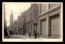 53 - ERNEE - RUE NATIONALE ET EGLISE - Ernee