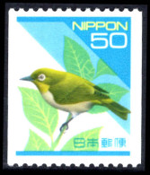 Japan 1992-2002 50y Japanese White-Eye Coil Unmounted Mint. - Unused Stamps