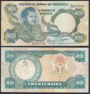 Nigeria 20 Naira Banknote (1984) Pick 26e Sig.10 - VF+ (3+)      (31975 - Andere - Afrika