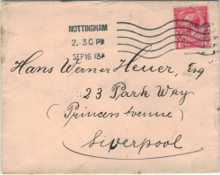 Nottingham 1916 > Heuer Liverpool - Cartas & Documentos