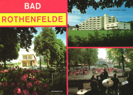 BAD ROTHENFELDE, MULTIPLE VIEWS, ARCHITECTURE, PARK, CONCERT GARDEN, HOTEL, GERMANY, POSTCARD - Bad Rothenfelde