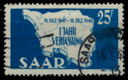 SAARLAND 1948 Nr 261II Gestempelt X969232 - Used Stamps
