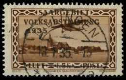 SAARGEBIET 1934 Nr 198VIII Zentrisch Gestempelt X7B0EC6 - Oblitérés