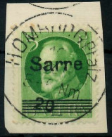 SAARGEBIET LUDWIG Nr 18 Zentrisch Gestempelt Briefstück X7B23BA - Oblitérés