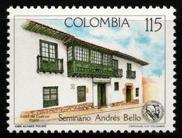 08- KOLUMBIEN - 1988 - MI#:1744 - MNH- ANDRES BELLO SEMINARY - ARCHITECTURE - Colombia