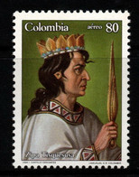 12- KOLUMBIEN - 1988 - MI#:1737 - MNH- ZIPA TISQUESUSA, INDIGENOUS CHIEF - Colombia